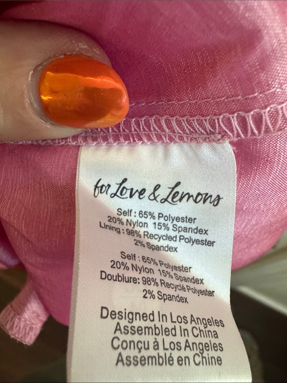 FOR LOVE AND LEMONS Lala Pink Deep V Lace Up Mini Dress Size XS - Picture 7 of 7